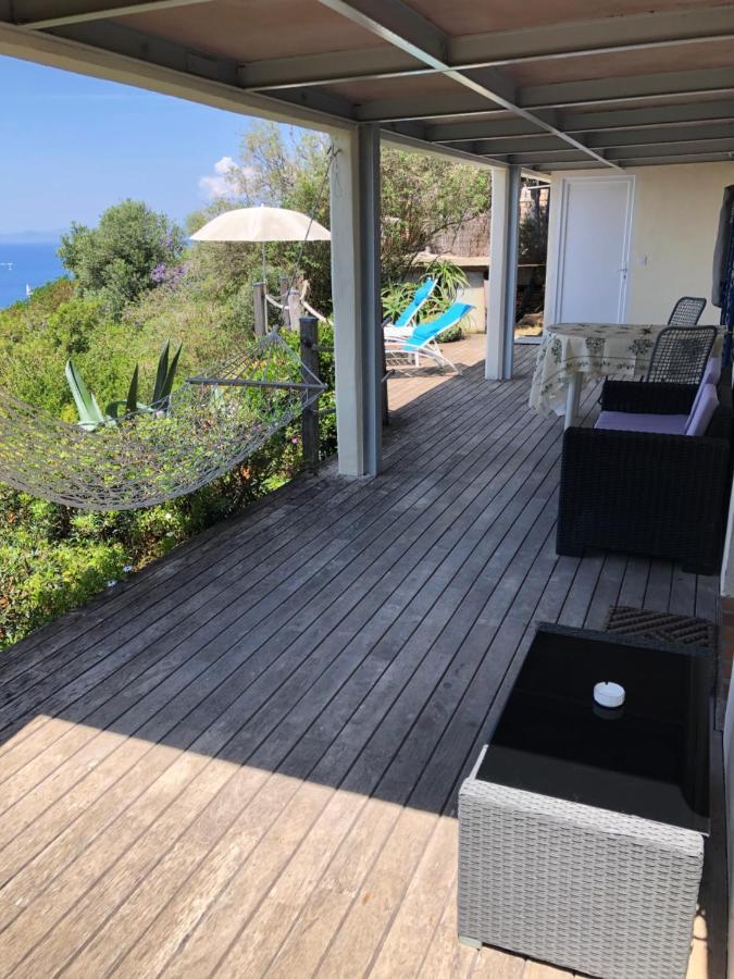 Île du LevantLes Oreades, Studio Le Marin Avec Vue Mer Imprenable公寓 外观 照片