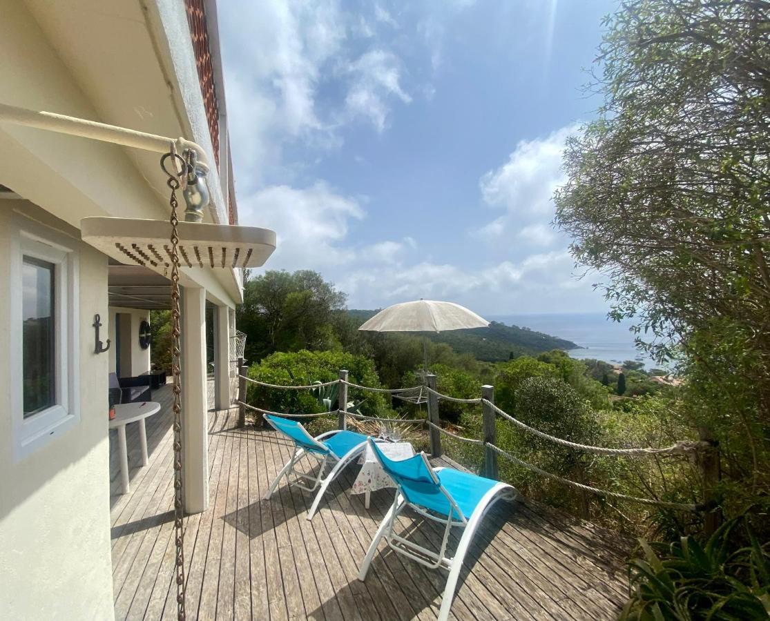 Île du LevantLes Oreades, Studio Le Marin Avec Vue Mer Imprenable公寓 外观 照片